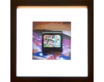 Sonic the Hedgehog 2 Game Gear Cart Framed Wall Art