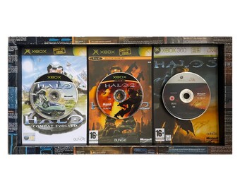 Halo 1, 2 & 3 Triptych Wall Art XBOX XBOX360 - Picture Artwork Christmas Present Gift Master Chief