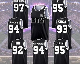 Benutzerdefinierte BTS Basketball Jersey für Frauen Teenager Männer, personalisiertes Kpop Bangtan Tank Top, 2026 World Tour Konzert Jersey Shirt für Fans Geschenk