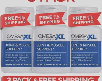 Omega XL 60 Softgels (3 Pack) – Green Lipped Mussel Oil Supplement