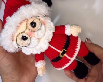 Santa Claus Crochet Pattern PDF, Amigurumi Santa Doll, Christmas Crochet Pattern, Father Christmas Doll, Holiday Amigurumi, Digital Download