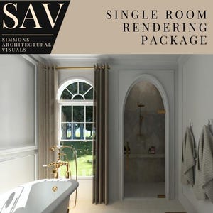 Interieurweergavepakket - eenpersoonskamer