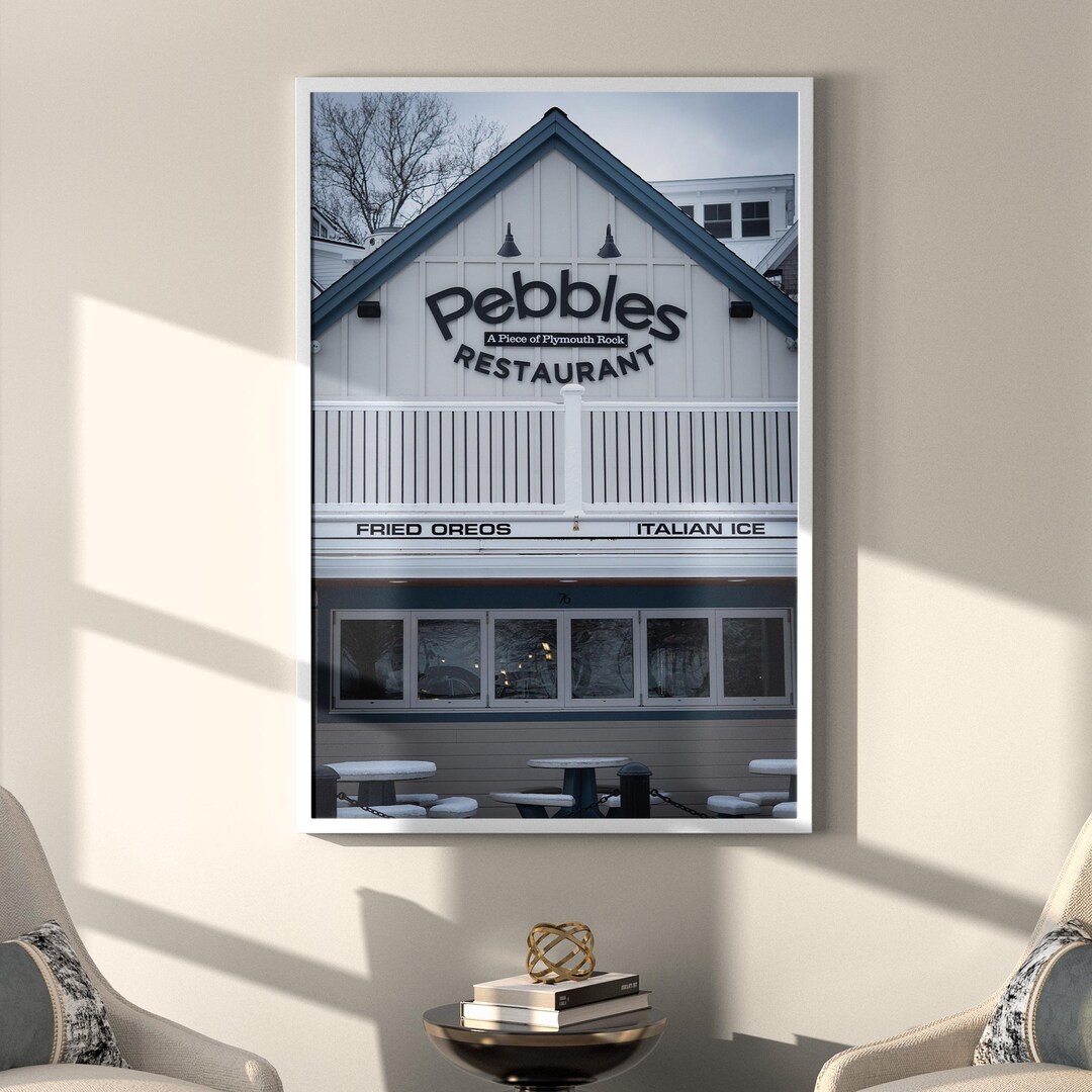 Pebbles Restaurant Sign Poster | Matte Vertical Poster - Etsy