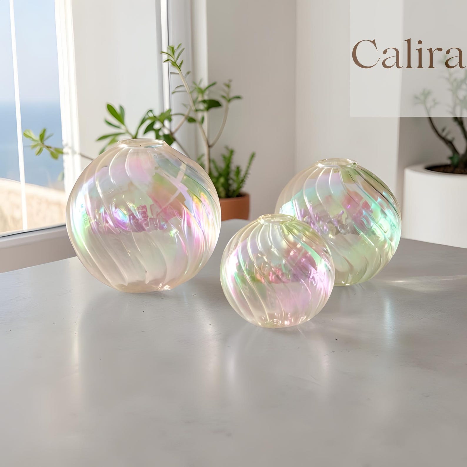 Iridescent Pearl Vase
