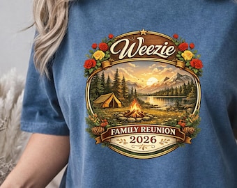 Wheezie Family Reunion 2026 Rustic Camping Lake Mountain Adventure Vintage Outdoor Gathering digital download PNG file