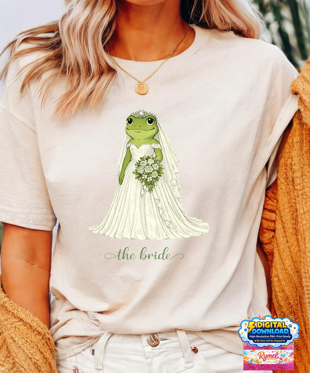 Cute Frog Bride PNG Aesthetic Wedding Outfit Whimsical Animal Bridal ...