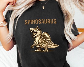 Spinosaurus Mirabilis Dinosaurio Divertido PNG Para Mujeres Lindo Arte Prehistórico Caricatura Ilustración Dinosaurio Descarga Digital Archivo