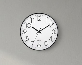 Stille wandklok - 20 cm minimalistisch interieur, niet tikkend