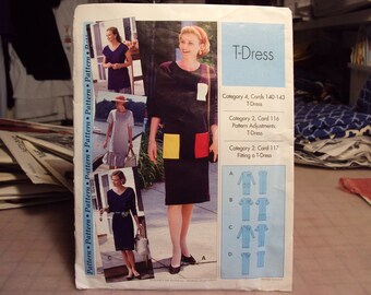 T-dress by pattern pattern,  four styles, pattern uncut,  retro pattern