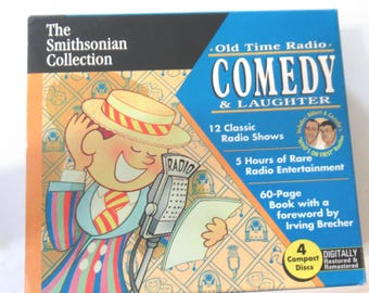 Comedy  four disks and one booklet of 12  old time  radio shows
