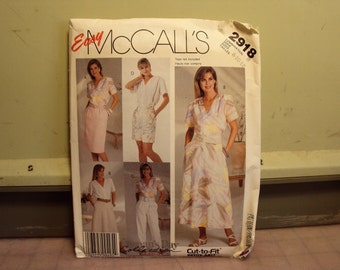 Dress and jacket patterns Package of three patterns, McCalls patterns, retro patterns