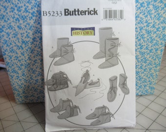 Butterick  renaissance  boot and shoe paper pattern  all sizes,  uncut