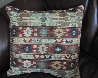 A pillow cover--southwest design--tans and browns--sixteen inches square--only one