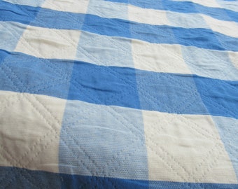Blue and white check table runners in three sizes