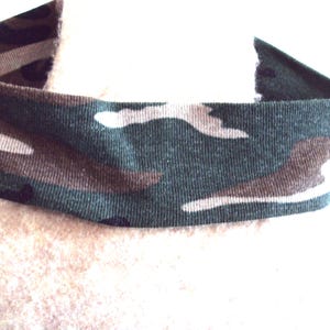 Camouflage head band, knit headband