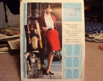 Straight shirt, straight skirt pattern by pattern pattern,  uncut pattern   U S free shipping