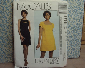 McCALL pattern 8738  dress designed by laundry  copyright 1997--