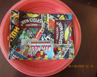 Marvel Comics napkins  luncheon napkins, bento box napkins,