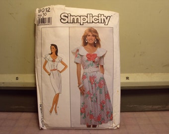 Three Simplicity patterns--all 1980's  all cut,  size 10