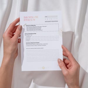 Digital nedladdning av framtida identitetsplan för högre självvision, karta, utskrivbar PDF, A4, Letter-storlek, direktåtkomst, PNG, manifest framgång, Pro Kit