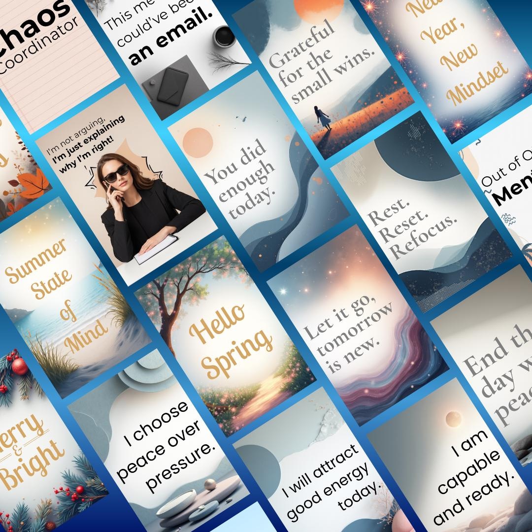Kit With Message 39 Motivational Messages & Affirmations PDF PNG | Daily Inspiration ...