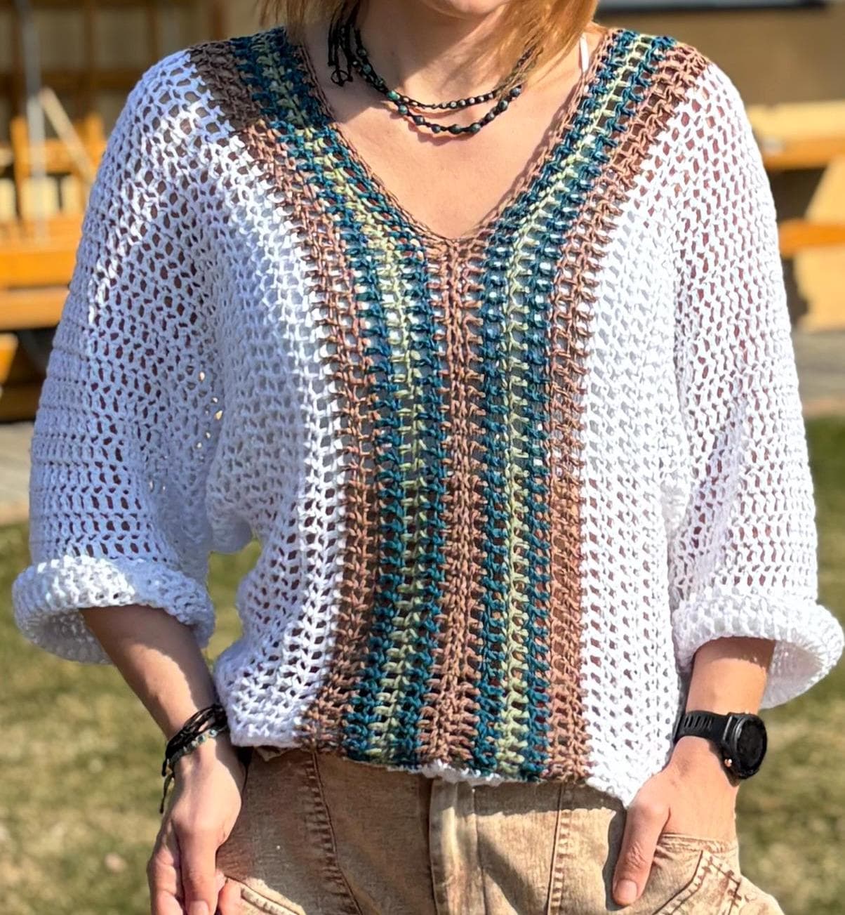 39 Mesh Sweater Crochet Patterns for Airy Layers, Pullovers, and Cardigans 35 Easy Crochet Sweater