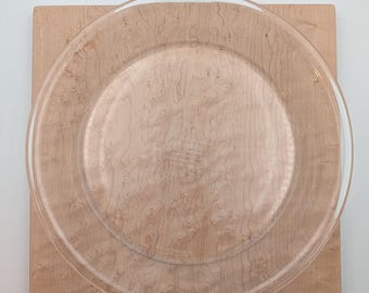 Vintage Pyrex #210 Clear Glass 10" Pie Plate - Well Used Condition - 10 inch