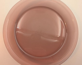Forma de torta vintage Pyrex de vidro cranberry de 9 polegadas nº 209