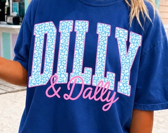 Dilly dally PNG, colorful stripe png, preppy girly png design, spring summer png, funny trendy png, sublimation design