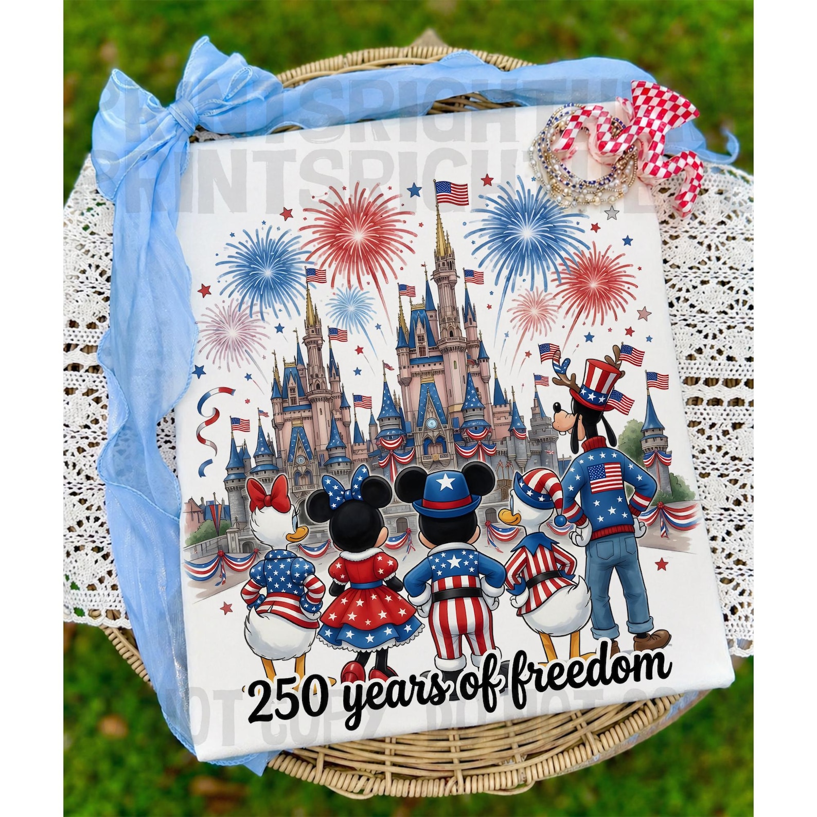 Mickey 4th of July Png Desigb: Patriotic American Flag Designs (digital ...
