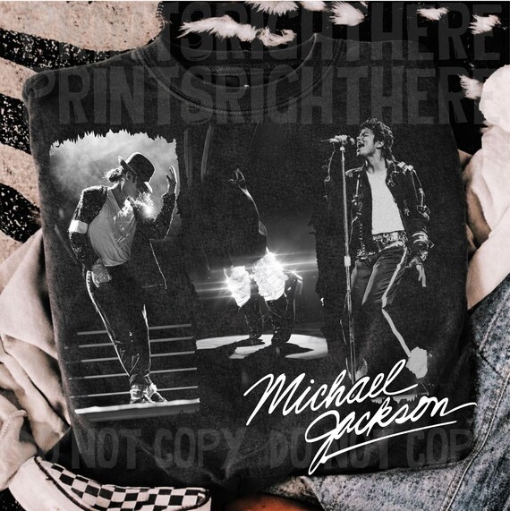 Michael Jackson PNG Graphic Tee Design (Digital Download)