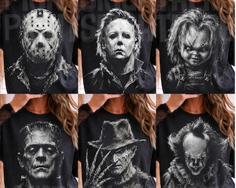 Retro Halloween PNG, Halloween-personages PNG, Halloween 2026 PNG, Halloween PNG, Horrorfilm PNG, Enge film PNG, Digitaal bestand