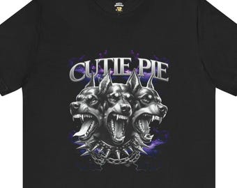 Cutie Pie Graphic T-Shirt: Sarcastic Dog Lover Streetwear