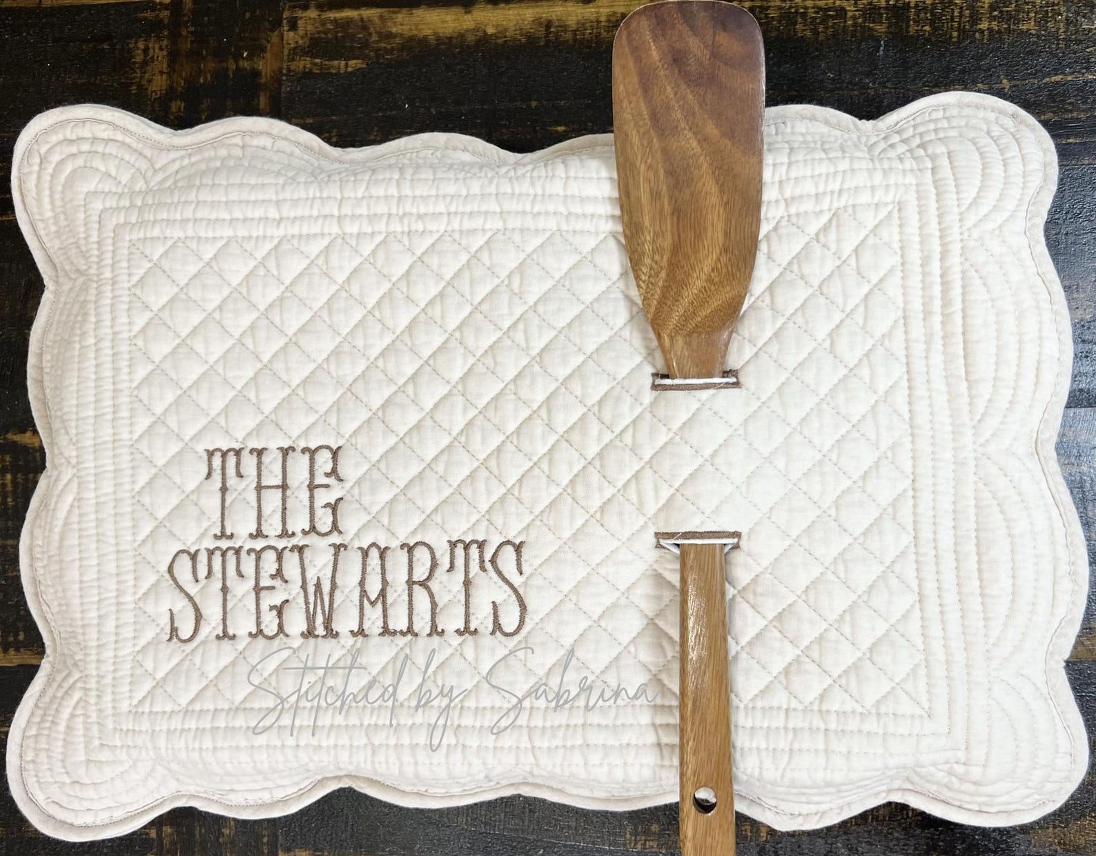Personalized Quilted Casserole Dish Cover | 9x13 Carrier with Utensil Slot