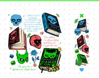Game On Navessa Allen PNG, Library Dark Romance PNG, Lights Out, Caught Up, Game On Masked 2026 Digital Download 16x18 inch, 300 DPI