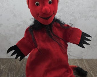 Marionnette diable vintage