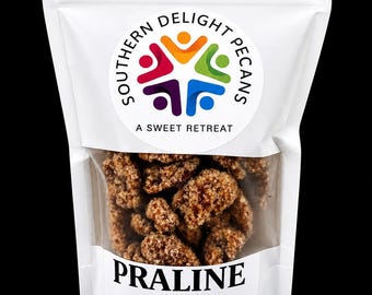 Südliche Freude Praline Kandierte Pekannüsse | Handgefertigte Südsee-Pralinen | 8 Unzen