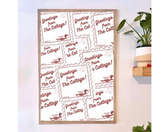 Heated Rivalry Bookish Art Print, The Cottage Postcard Design, Shane and Ilya Art (Digital Download)
