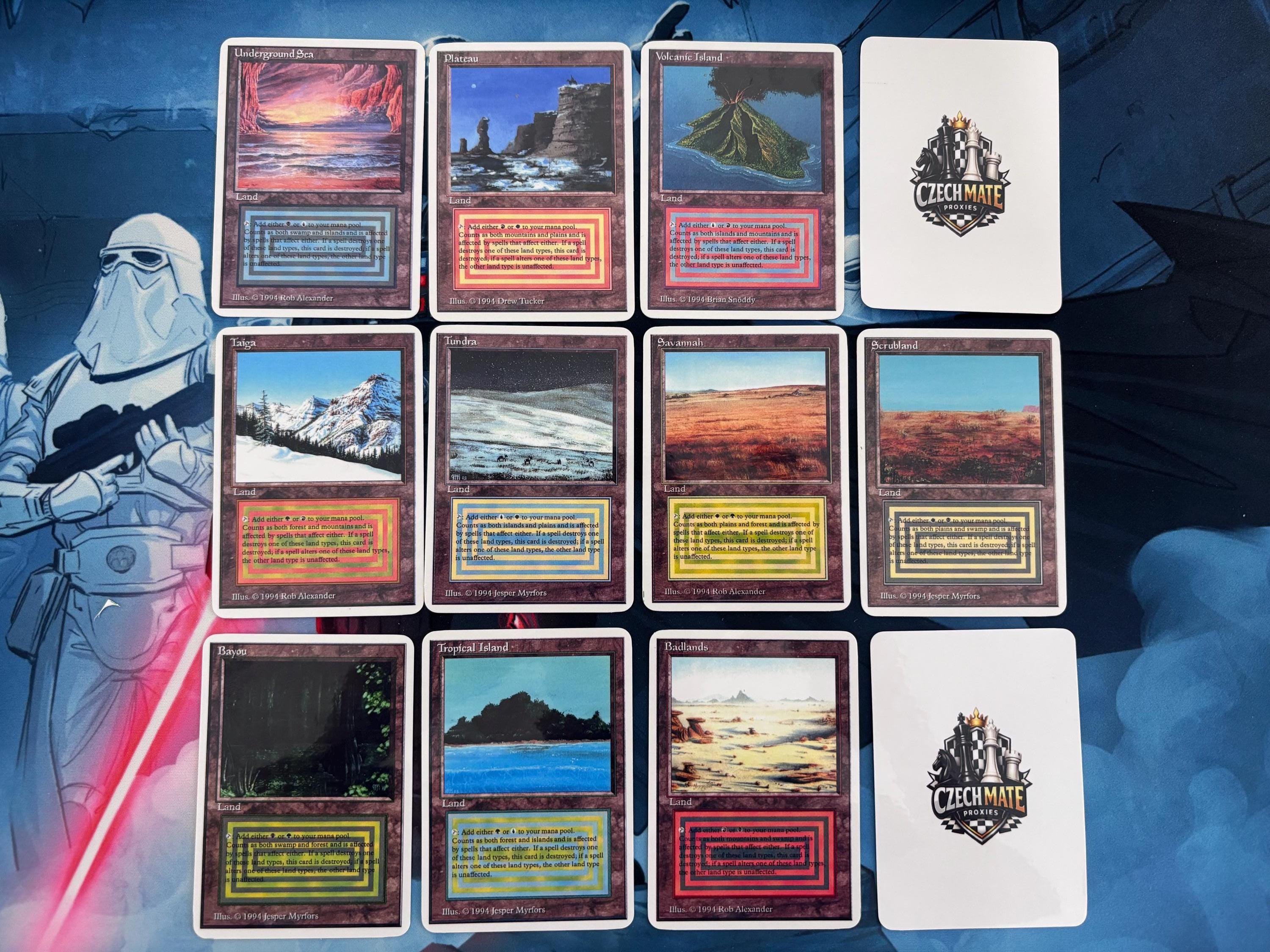 Complete Dual Lands for MTG Proxies - Original Art - Etsy