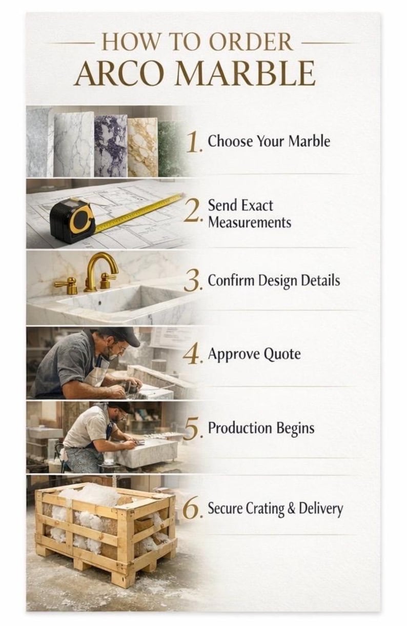 Handmade Carrara Marble Sink, Custom Size Wall Mounted Fluted Basin, Natural Stone Washbasin image 6