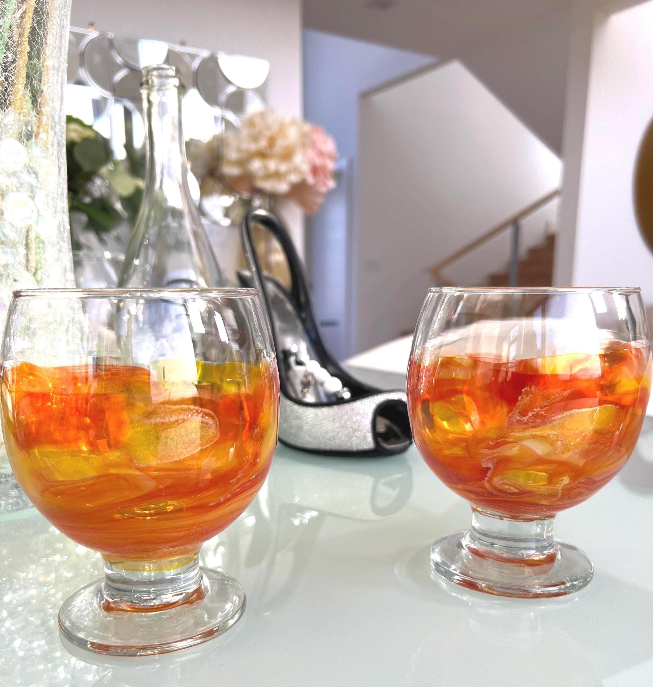 Pedestal Drinking Glasses - Etsy