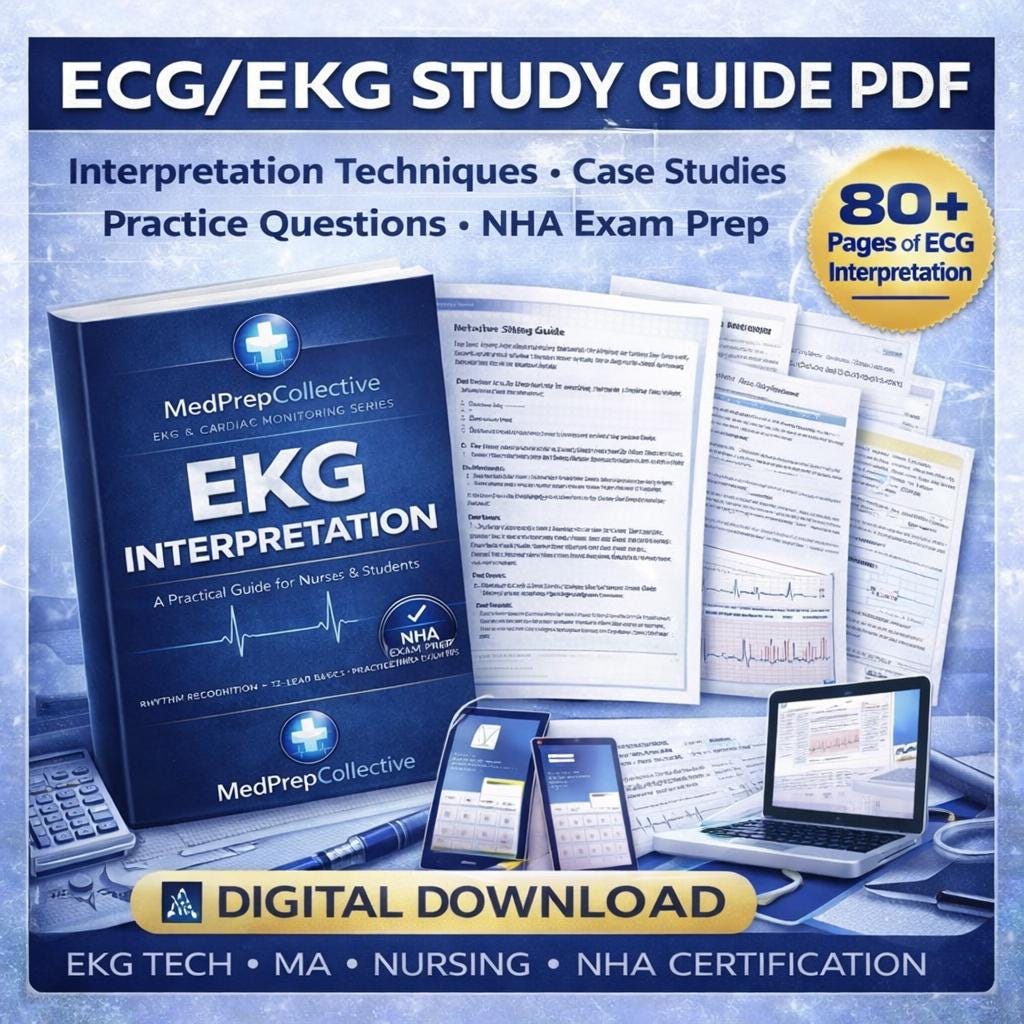 Ecg Interpretation Chart.pdf ECG Interpretation Study Guide PDF | Cardiac Rhythms, Case Studies ...