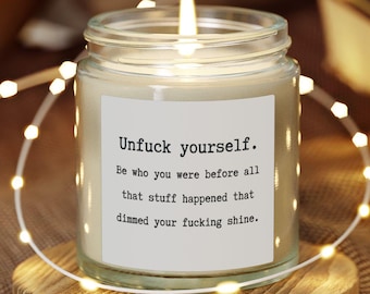 Vela "Desjódete Atrevida" - Regalo Motivacional Divertido - Healing Era Energy - Vela Sarcástica de Autocuidado