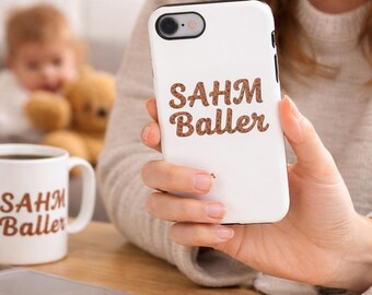 Funda para teléfono Stay At Home Mama Baller - Fundas resistentes - Estampado de tortuga en tendencia