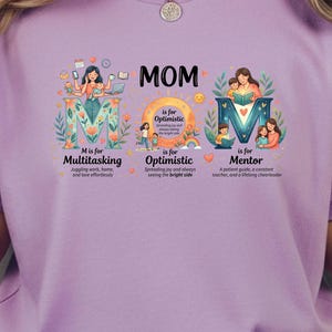 Mom Definition Graphic Tee Mom Multitasking Optimistic Mentor T-shirt | Mothers Day