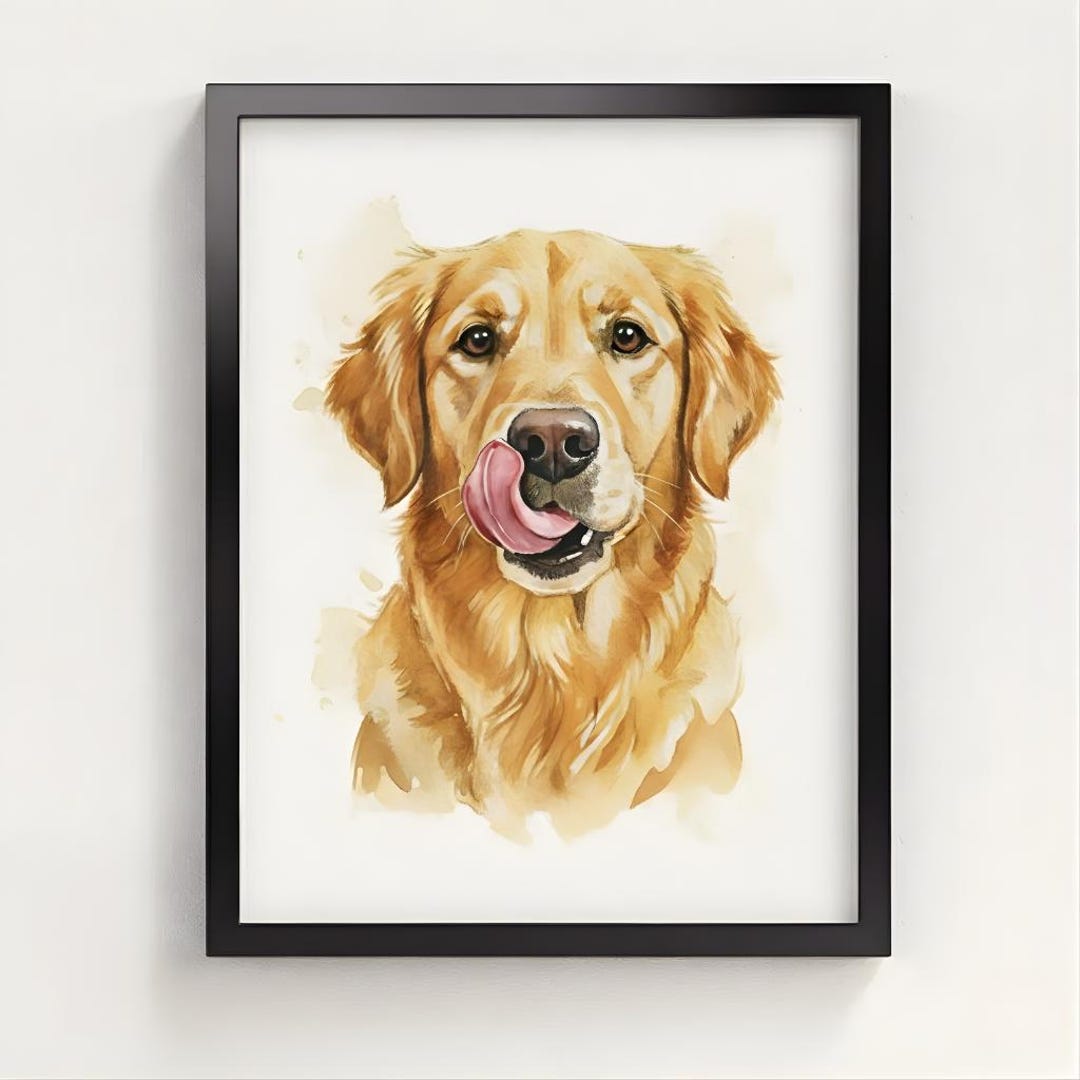 Custom Digital Portrait From Photo – Watercolor Dog & Cat Portrait ...