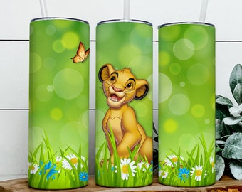 Lion King Tumbler 20oz skinny Png, Cartoon Movie, Gift Mup, Tumbler Wrap, Sublimation, Straight &Tapered Tumbler Design, Digital Download