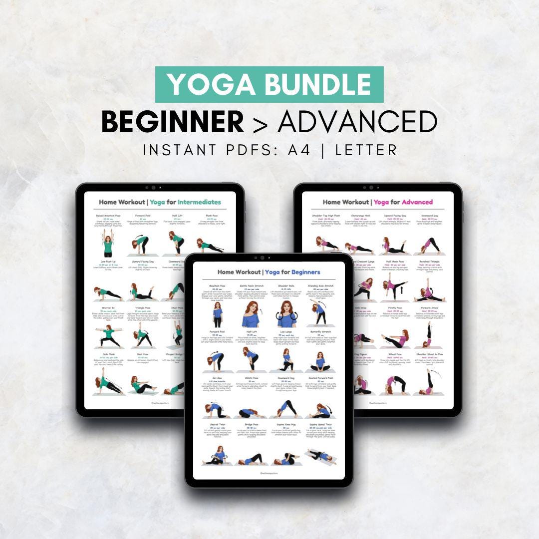 Xyla Exercise Plan.pdf Yoga Home Workouts Printable | Yoga Exercise Chart | Gentle Full Body ...