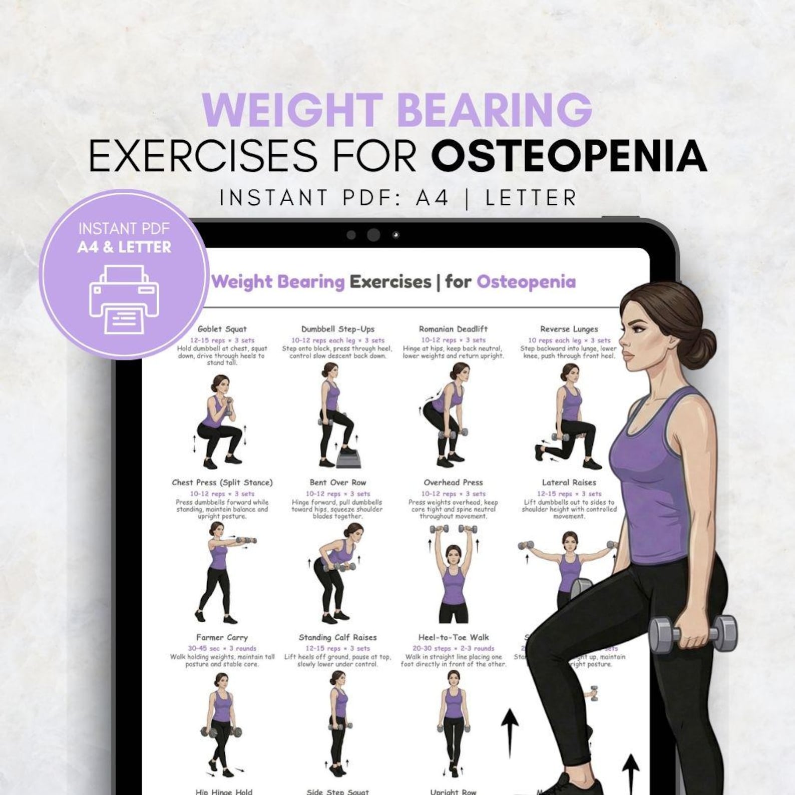 Weight Bearing Exercises for Osteopenia, Weight Training Activities for ...