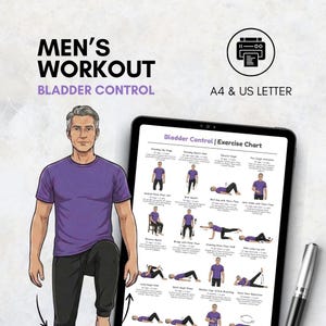 Bladder Control Exercise Chart for Men | Pelvic Floor & Incontinence ...